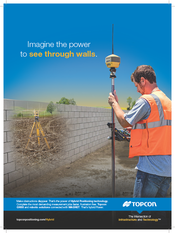 Topcon Hybrid Positioning print ad