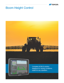 Topcon Boom Height Control brochure - Rev B