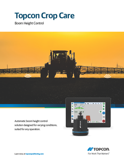 Topcon Boom Height Control brochure - Rev C