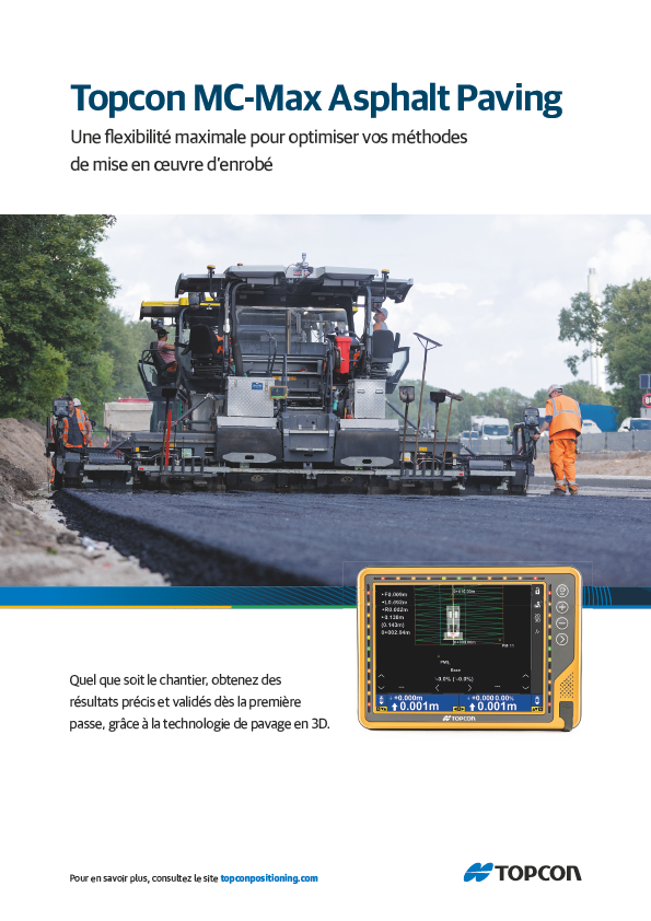 Topcon MC-Max Asphalt Paving Brochure (French) - Rev B