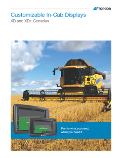Topcon XD XDplus Consoles brochure - Rev A