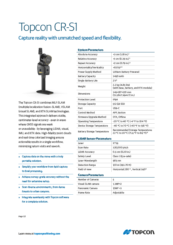 CR-S1 Datasheet (EMEA) - Rev A