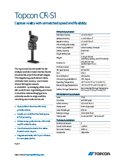 CR-S1 Datasheet - Rev A