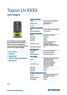 LN-1000i Datasheet (EMEA) - Rev A