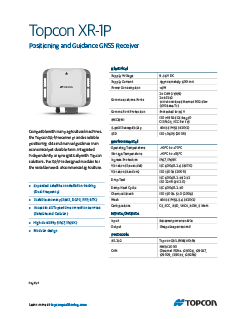 XR-1P Datasheet - Rev A