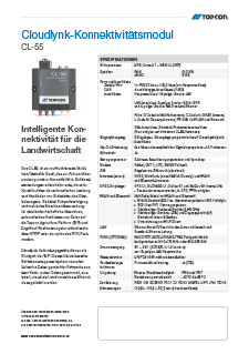 Topcon CL55 Cloud Connectivity Device Datasheet (German) - Rev B