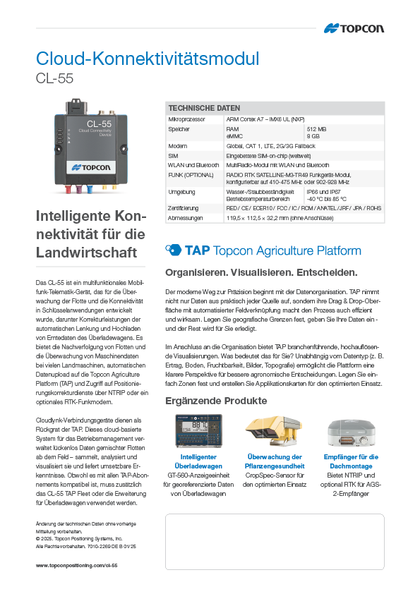 Topcon CR-P1 Brochure (French) - Rev B
