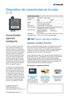 CL-55 Cloud Connectivity Device Brochure Datasheet Spanish - Rev B