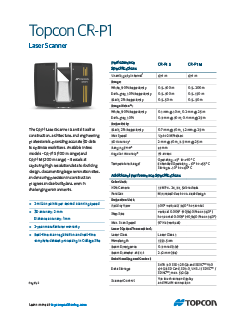 CR-P1 Datasheet - Rev B