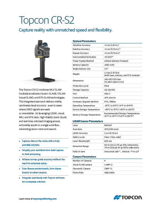 CR-S2 Datasheet - Rev A