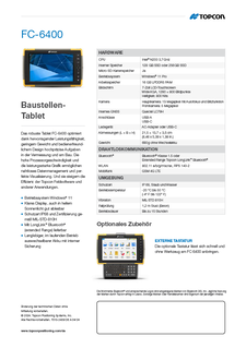 FC-6400 Datasheet German - Rev A