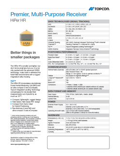 HiPer HR - Premier, Multi-Purpose Receiver - Rev C
