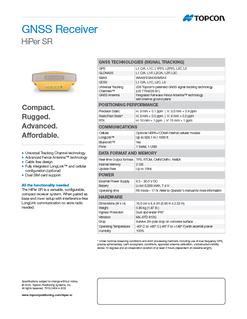 HiPer SR GNSS Receiver - Rev A
