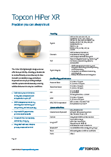 HiPer XR Datasheet (EMEA) - Rev B