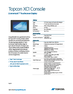 XC1 Datasheet - Rev B