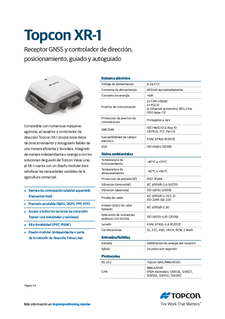 XR1 GNSS Receiver Datasheet (Spanish) - Rev A