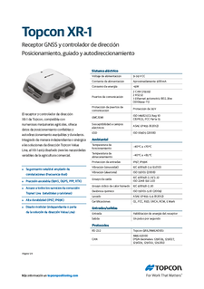 XR1 GNSS Receiver Datasheet (NALA) - Rev A