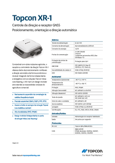 XR1 GNSS Receiver Datasheet (Brazilian) - Rev A