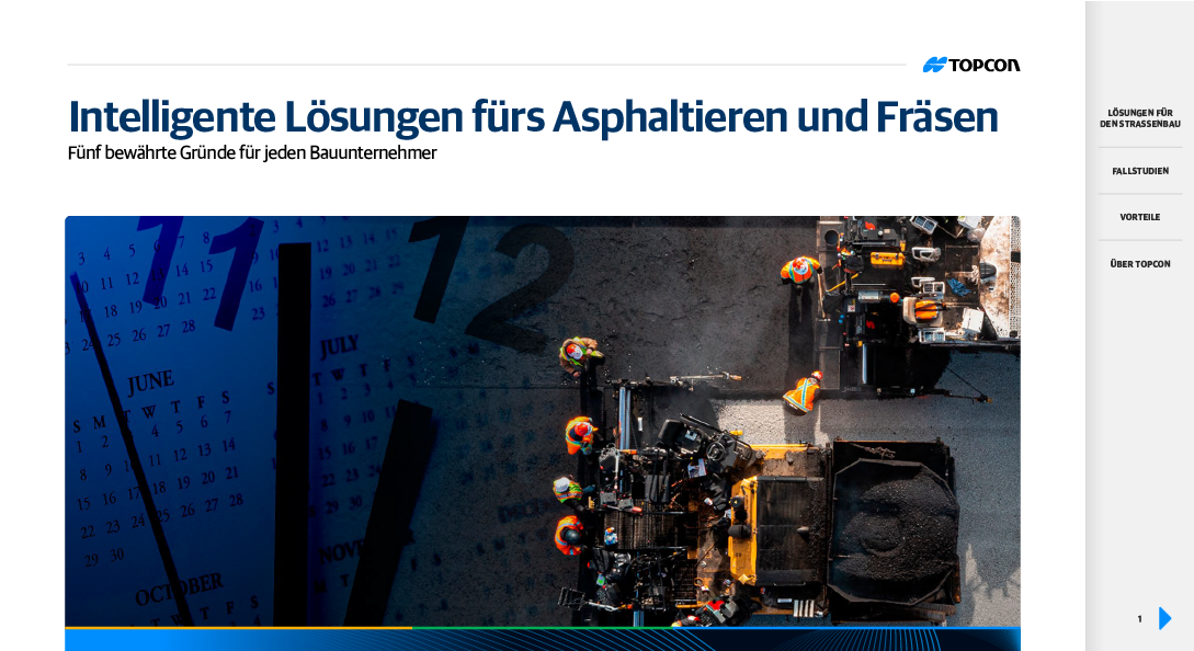 Topcon Intelligent Asphalt Paving and Milling Solutions (German) - Rev A