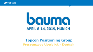 Press kit for Bauma