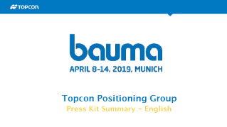 Press kit for Bauma