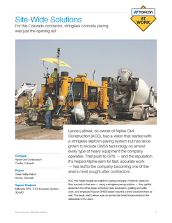 Topcon at Work – Site-Wide Solutions