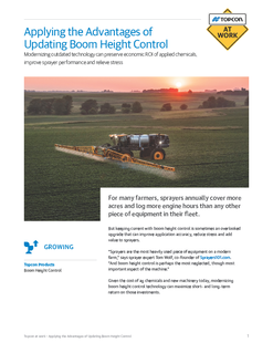 Applying the Advantages of Updating Boom Height Control
