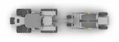 Tractor with scraper, dual GNSS - (Top)